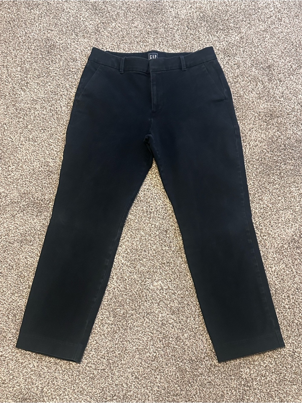 GAP Women's Black Cropped Straight Pants